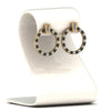 Load image into Gallery viewer, circle-stud-earring-with-black-diamond-in-yellow-gold-FDEAR9221GBLACK-NL-YG