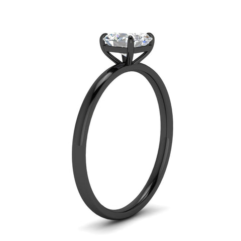 Asscher Cut 4 Prong Classic Solitaire Ring