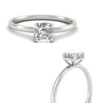 Load image into Gallery viewer, Asscher Cut 4 Prong Classic Solitaire Ring
