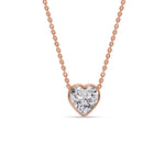 Load image into Gallery viewer, Solitaire Bezel Heart Shape Pendant
