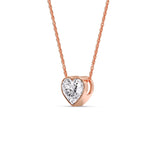 Load image into Gallery viewer, Solitaire Bezel Heart Shape Pendant
