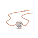 Load image into Gallery viewer, Solitaire Bezel Heart Shape Pendant
