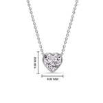 Load image into Gallery viewer, Solitaire Bezel Heart Shape Pendant
