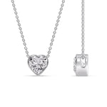 Load image into Gallery viewer, Solitaire Bezel Heart Shape Pendant
