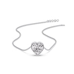 Load image into Gallery viewer, Solitaire Bezel Heart Shape Pendant
