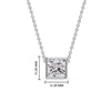 Load image into Gallery viewer, Princess Diamond Bezel Set Solitaire Pendant