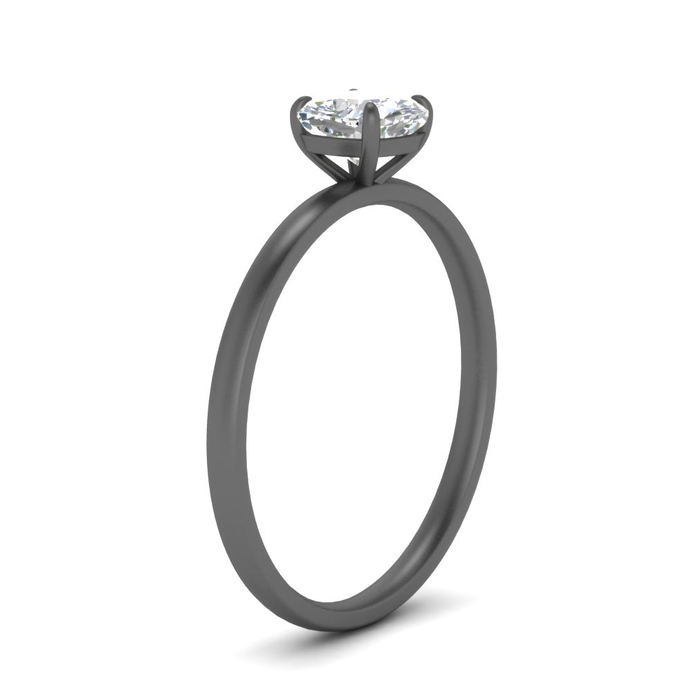 Cushion Cut 4 Prong Classic Solitaire Ring