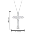 Thumbnail 30 - 1-carat-diamond-simple-cross-pendant-in-FDPD10825-1.00CT-NL-WG