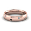 Load image into Gallery viewer, classic-dome-comfort-fit-wedding-ring-for-men-with-black-diamond-in-14k-rose-gold-fd1092bgblack-nl-rg