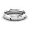Load image into Gallery viewer, classic-dome-comfort-fit-wedding-ring-for-men-with-black-diamond-in-14k-white-gold-fd1092bgblack-nl-wg