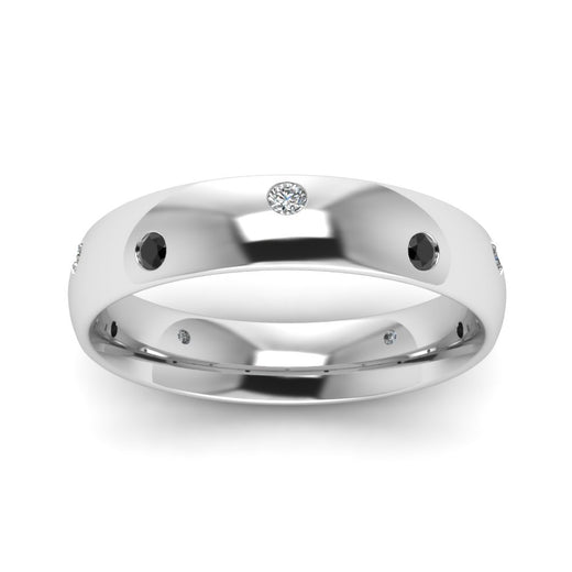 classic-dome-comfort-fit-wedding-ring-for-men-with-black-diamond-in-14k-white-gold-fd1092bgblack-nl-wg
