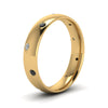 Load image into Gallery viewer, classic-dome-comfort-fit-wedding-ring-for-men-with-black-diamond-in-14k-yellow-gold-fd1092bgblack-nl-yg