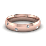Load image into Gallery viewer, classic-dome-diamond-comfort-fit-wedding-ring-for-men-in-14k-rose-gold-fd1092b-nl-rg
