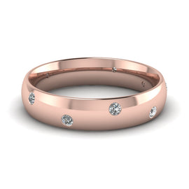 Classic Dome Comfort Fit Mens Wedding Ring