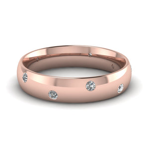 Classic Dome Comfort Fit Mens Wedding Ring