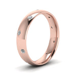 Load image into Gallery viewer, classic-dome-diamond-comfort-fit-wedding-ring-for-men-in-14k-rose-gold-fd1092b-nl-rg
