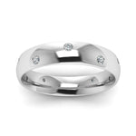 Load image into Gallery viewer, classic-dome-diamond-comfort-fit-wedding-ring-for-men-in-14k-white-gold-fd1092b-nl-wg
