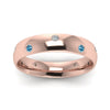 Load image into Gallery viewer, classic-dome-diamond-comfort-fit-wedding-ring-for-men-with-ice-blue-topaz-in-14k-rose-gold-fd1092bgicblto-nl-rg