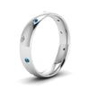 Load image into Gallery viewer, classic-dome-diamond-comfort-fit-wedding-ring-for-men-with-ice-blue-topaz-in-14k-white-gold-fd1092bgicblto-nl-wg