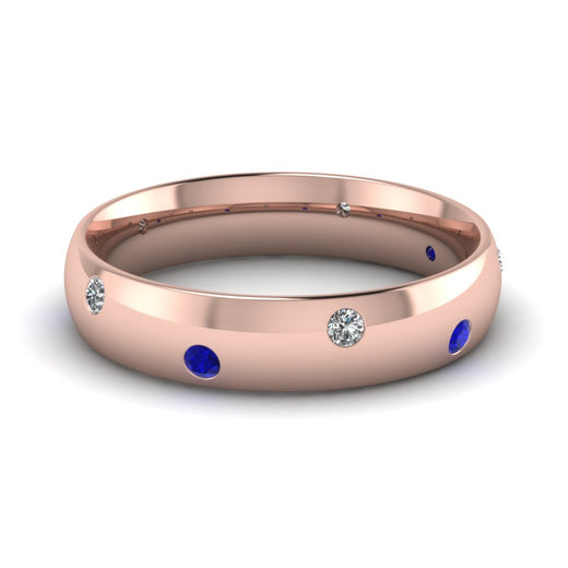 classic-dome-diamond-comfort-fit-wedding-ring-for-men-with-blue-sapphire-in-14k-rose-gold-fd1092bgsabl-nl-rg