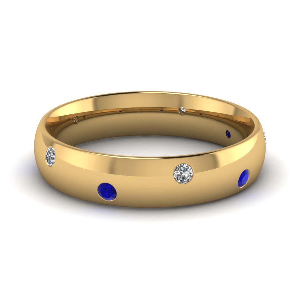 classic-dome-diamond-comfort-fit-wedding-ring-for-men-with-blue-sapphire-in-14k-yellow-gold-fd1092bgsabl-nl-yg