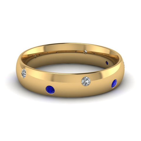 classic-dome-diamond-comfort-fit-wedding-ring-for-men-with-blue-sapphire-in-14k-yellow-gold-fd1092bgsabl-nl-yg