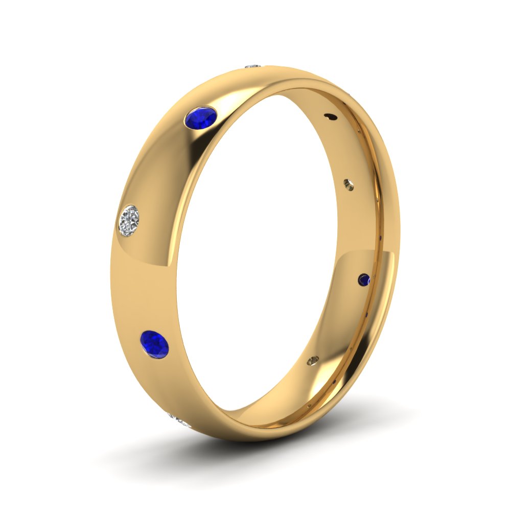 classic-dome-diamond-comfort-fit-wedding-ring-for-men-with-blue-sapphire-in-14k-yellow-gold-fd1092bgsabl-nl-yg