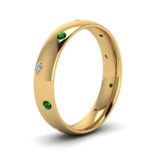 classic-dome-diamond-comfort-fit-wedding-ring-for-men-with-emerald-in-14k-yellow-gold-fd1092bgemgr-nl-yg
