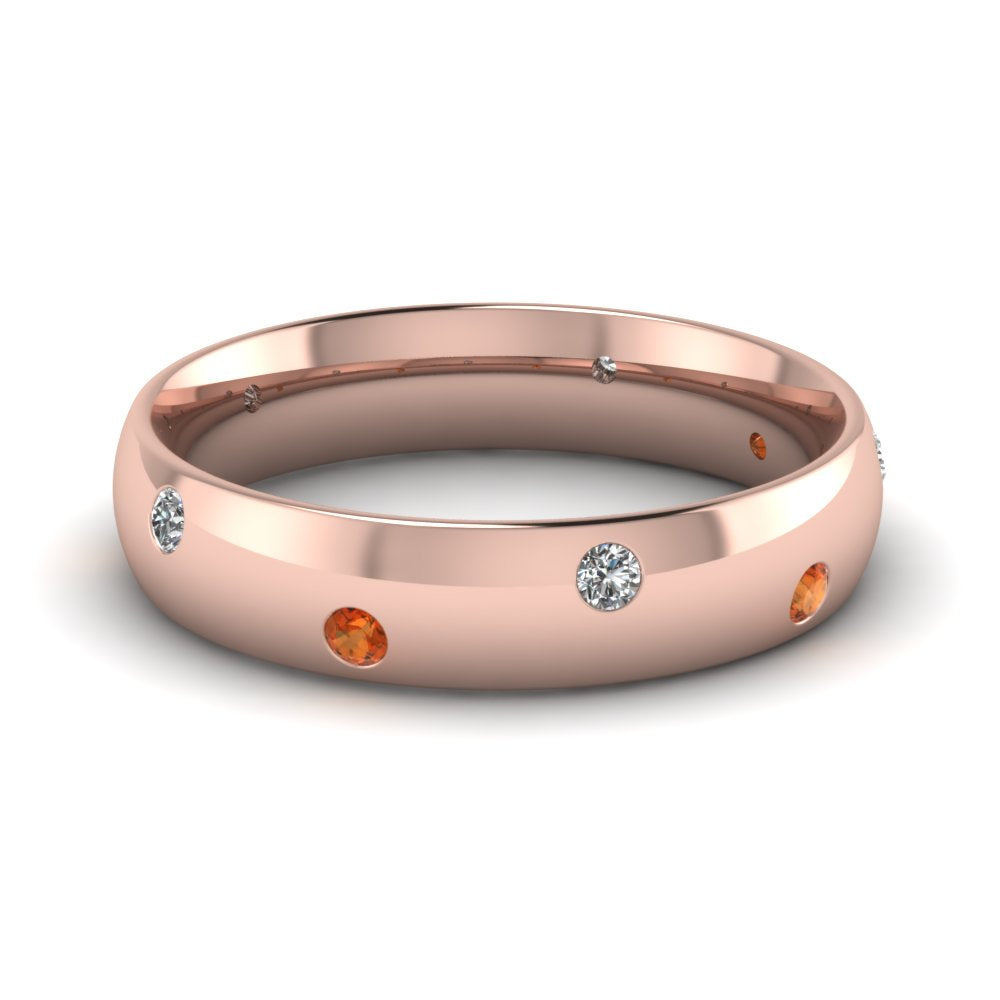 classic-dome-diamond-comfort-fit-wedding-ring-for-men-with-orange-sapphire-in-14k-rose-gold-fd1092bgsaor-nl-rg