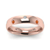 Load image into Gallery viewer, classic-dome-diamond-comfort-fit-wedding-ring-for-men-with-orange-sapphire-in-14k-rose-gold-fd1092bgsaor-nl-rg