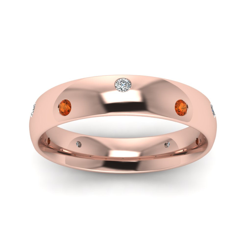 classic-dome-diamond-comfort-fit-wedding-ring-for-men-with-orange-sapphire-in-14k-rose-gold-fd1092bgsaor-nl-rg