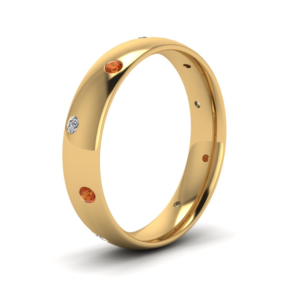 classic-dome-diamond-comfort-fit-wedding-ring-for-men-with-orange-sapphire-in-14k-yellow-gold-fd1092bgsaor-nl-yg