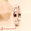 Load image into Gallery viewer, classic-dome-diamond-comfort-fit-wedding-ring-for-men-with-orange-sapphire-in-14k-white-gold-fd1092-fancy2-nl-wg