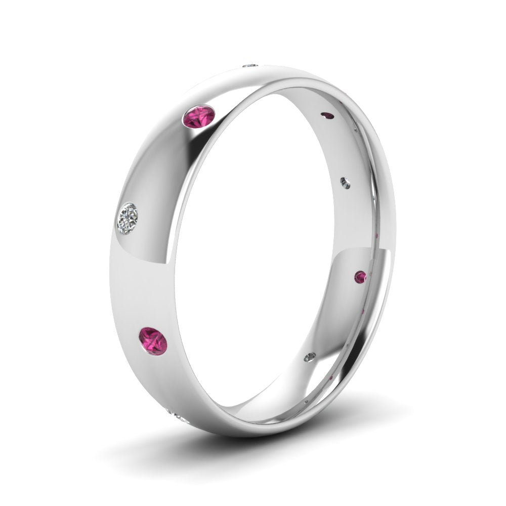 classic-dome-diamond-comfort-fit-wedding-ring-for-men-with-pink-sapphire-in-14k-white-gold-fd1092bgsadrpi-nl-wg