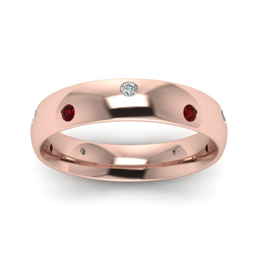 classic-dome-diamond-comfort-fit-wedding-ring-for-men-with-ruby-in-14k-rose-gold-fd1092bgrudr-nl-rg