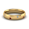 Load image into Gallery viewer, classic-dome-diamond-comfort-fit-wedding-ring-for-men-with-ruby-in-14k-yellow-gold-fd1092bgrudr-nl-yg