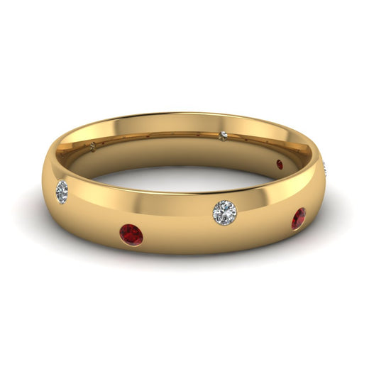 classic-dome-diamond-comfort-fit-wedding-ring-for-men-with-ruby-in-14k-yellow-gold-fd1092bgrudr-nl-yg