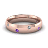 Load image into Gallery viewer, classic-dome-diamond-comfort-fit-wedding-ring-for-men-with-violac-topaz-in-14k-rose-gold-fd1092bgvito-nl-rg