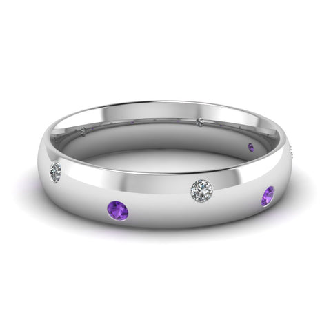classic-dome-diamond-comfort-fit-wedding-ring-for-men-with-violac-topaz-in-14k-white-gold-fd1092bgvito-nl-wg