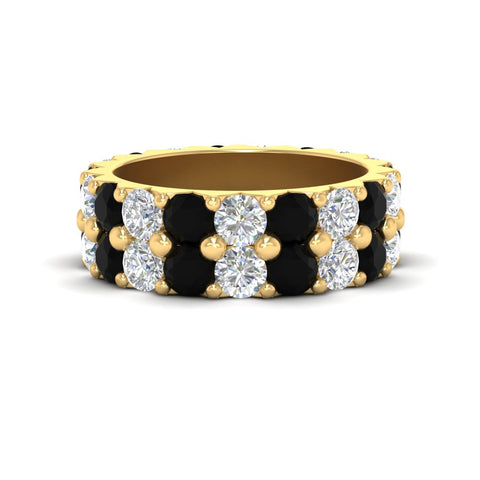 classic-dual-row-diamond-eternity-ring-with-black-diamond-in-yellow-gold-FD11378BGBLACK-3.80CT-NL-YG