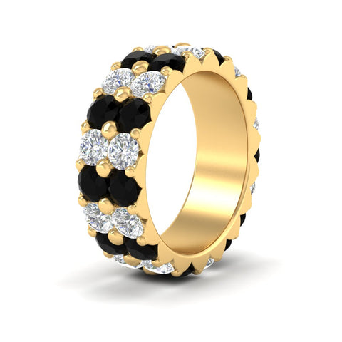 classic-dual-row-diamond-eternity-ring-with-black-diamond-in-yellow-gold-FD11378BGBLACK-3.80CT-NL-YG