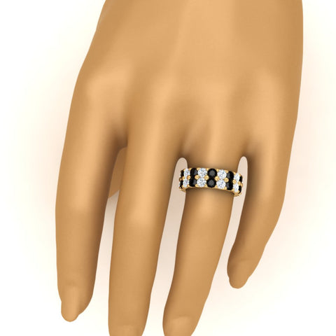 classic-dual-row-diamond-eternity-ring-with-black-diamond-in-yellow-gold-FD11378BGBLACK-3.80CT-NL-YG