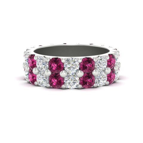 classic-dual-row-diamond-eternity-ring-with-pink-sapphire-in-white-gold-FD11378BGSADRPI-3.80CT-NL-WG