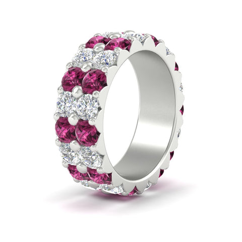 classic-dual-row-diamond-eternity-ring-with-pink-sapphire-in-white-gold-FD11378BGSADRPI-3.80CT-NL-WG