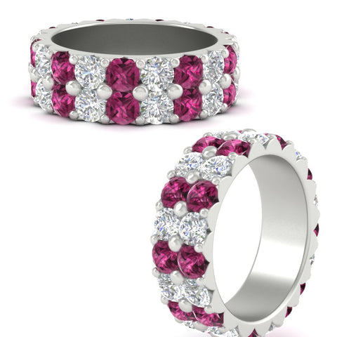 classic-dual-row-diamond-eternity-ring-with-pink-sapphire-in-white-gold-FD11378BGSADRPI-3.80CT-NL-WG