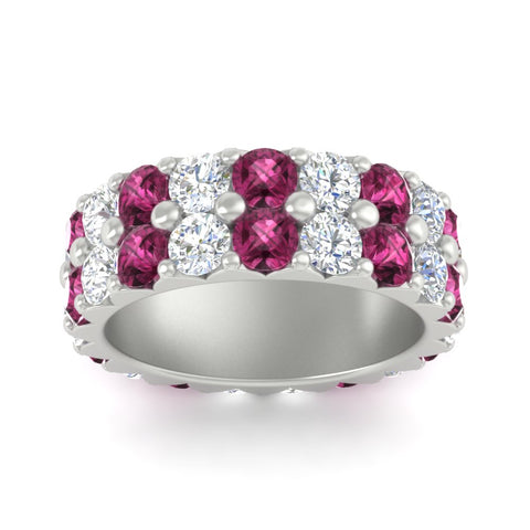 classic-dual-row-diamond-eternity-ring-with-pink-sapphire-in-white-gold-FD11378BGSADRPI-3.80CT-NL-WG