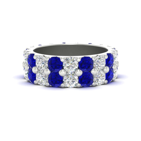 classic-dual-row-diamond-eternity-ring-with-sapphire-in-white-gold-FD11378BGSABL-3.80CT-NL-WG