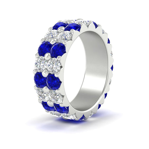 classic-dual-row-diamond-eternity-ring-with-sapphire-in-white-gold-FD11378BGSABL-3.80CT-NL-WG