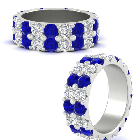 classic-dual-row-diamond-eternity-ring-with-sapphire-in-white-gold-FD11378BGSABL-3.80CT-NL-WG