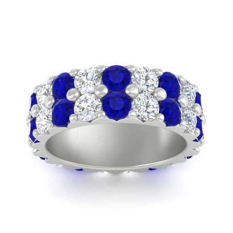 classic-dual-row-diamond-eternity-ring-with-sapphire-in-white-gold-FD11378BGSABL-3.80CT-NL-WG